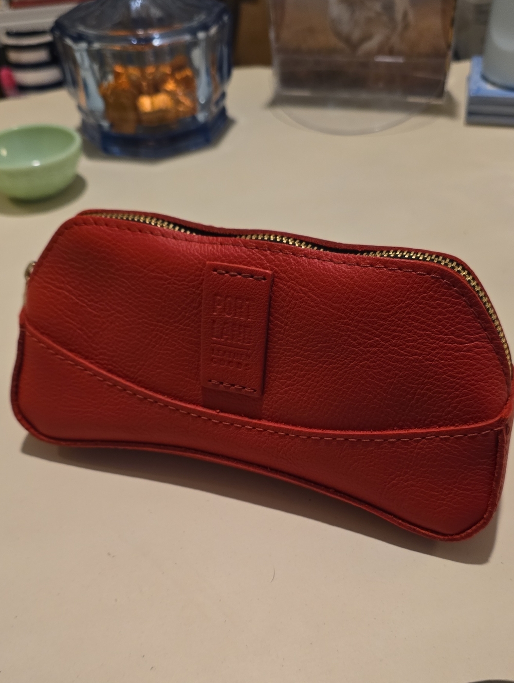 BNNU PLG Red Artisan Zipper Pouch
